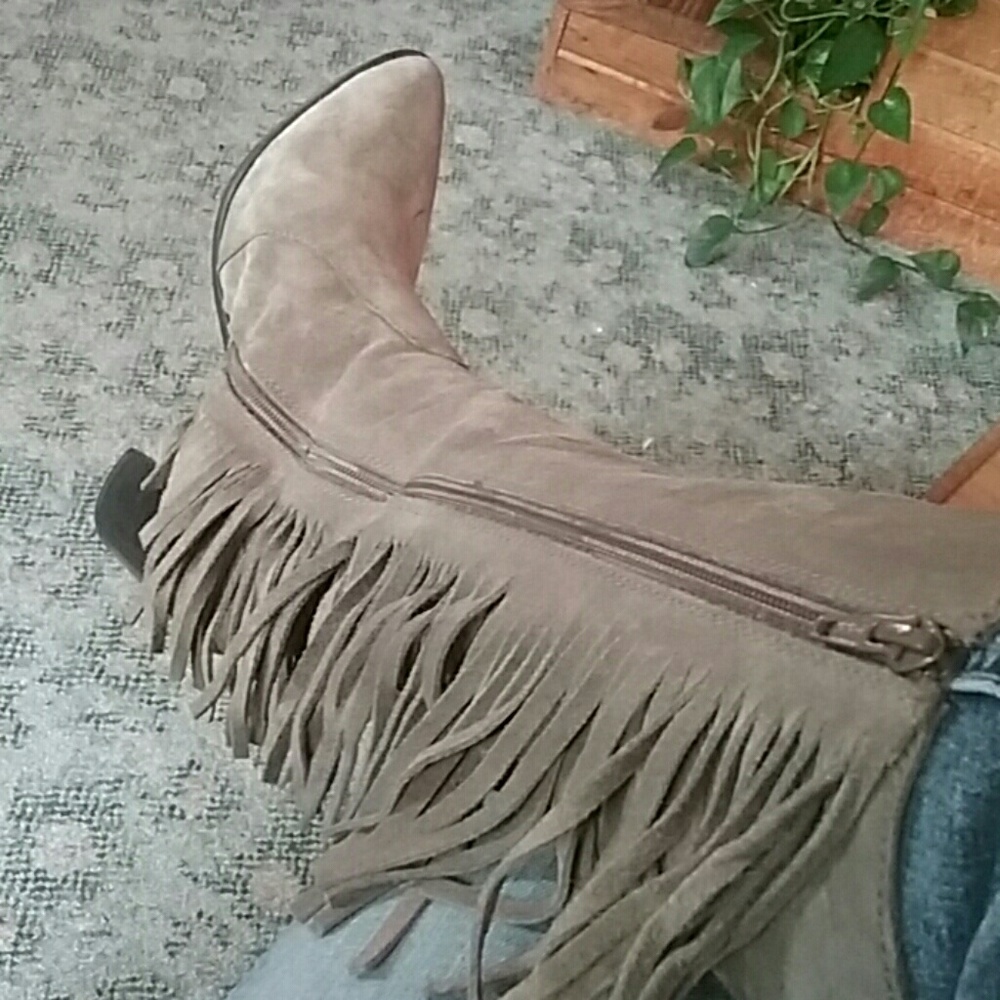 Lunching taupe cow suede - Picture 6 of 7